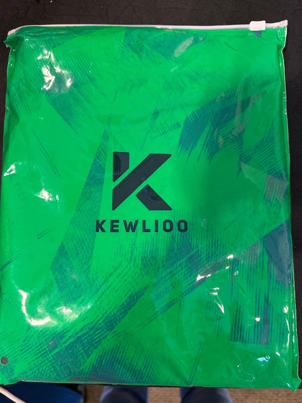 KEWLIOO Green Logo Drawstring Bag